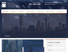 Tablet Screenshot of apartmenthouston.com